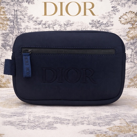 Dior Other - Dior Men's Deep Blue Toiletry Bag